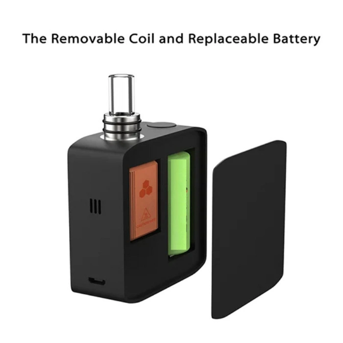Rhy a Trio III 3 in 1 Thick Oil Carts Vape Box 18350 Battery Artificial Intelligent Recognition Live Rosin Cartridge Vape Wax Vaporizer Dry Herb Vaporizer